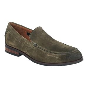 LUCKY BRAND-Green Suede Leather Sz 10 , Mens Slip.On Canton  Casual Loafer